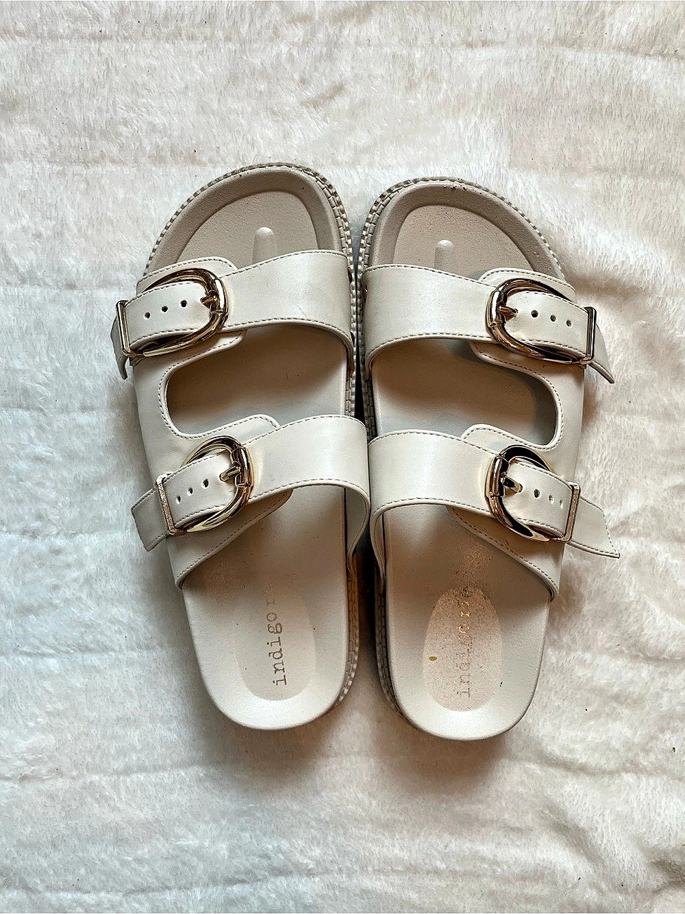 Matisse Women's Double-Buckle Sandals in White